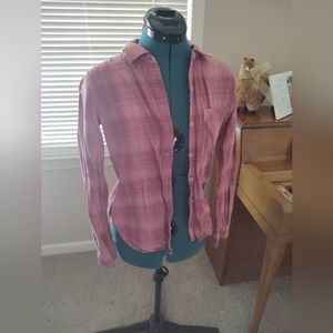 Mudd xs flannel pink purple